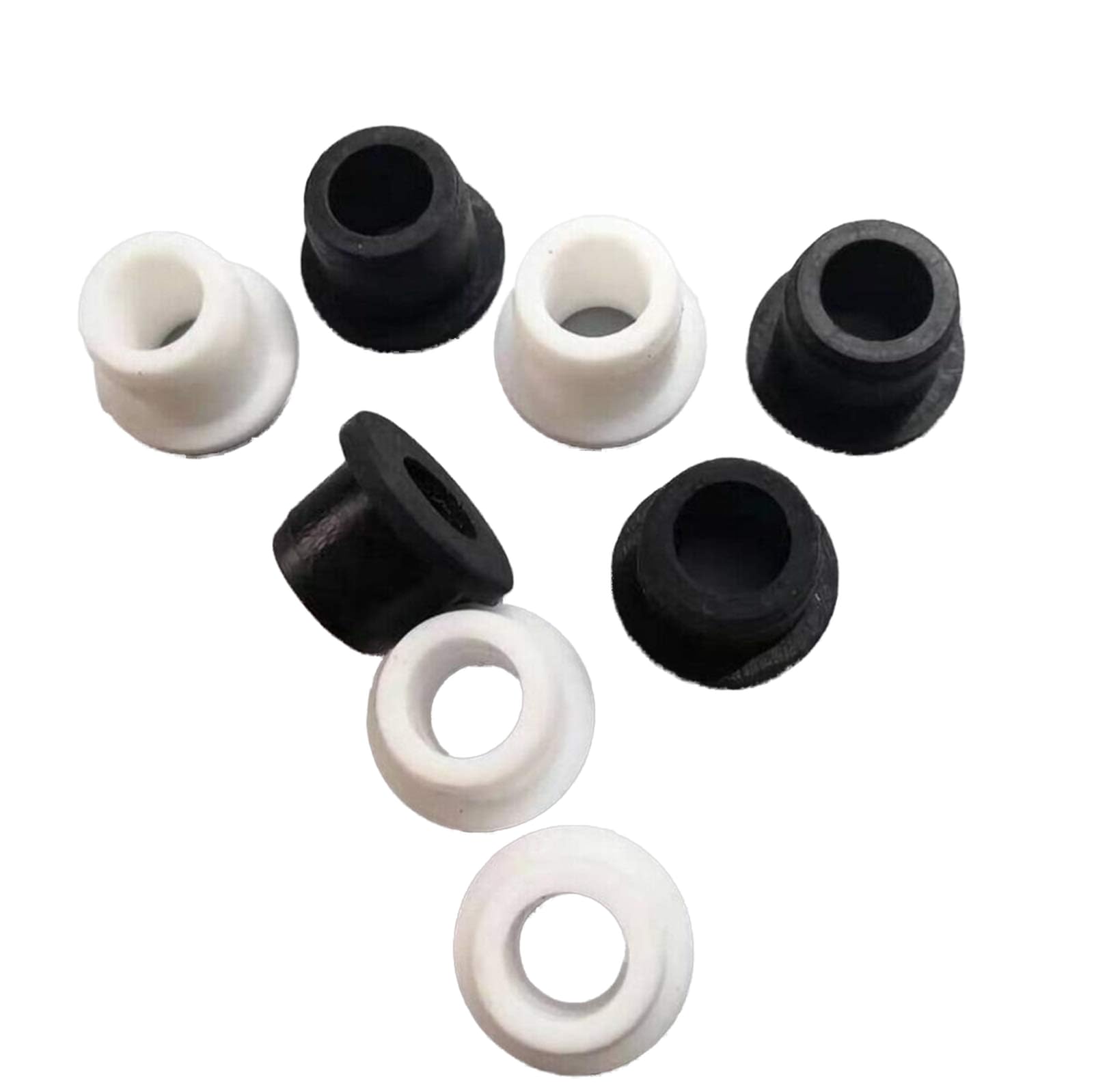 Jinchao-O-Ring Sealing Washer Round Hollow Silicone Rubber Grommet Hole Plug Wire Cable Wiring Protect Bushes O-Rings Sealed Gasket, Rubber (Color : White, Size : 8mm(Bore 4.5mm) 5pcs)-image-19