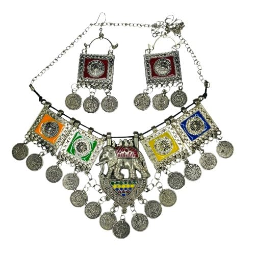 Tarpan Elephant Necklace Jewelry Set (B0DFTSHXKV) Amazon Price History, Amazon Price Tracker