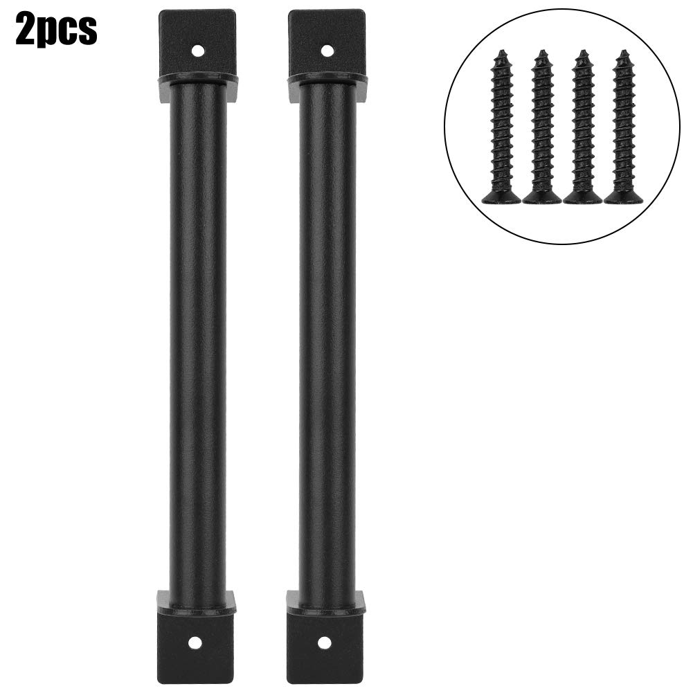 Barn Door Pull Handle Carbon Steel Barn Door Handle Heavy Duty Home Shop Pull Handle Set for Sliding Door Gate Closet Cupboard Hardware