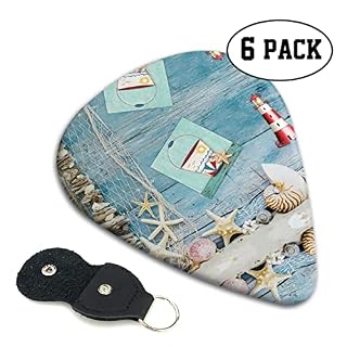 Lighthouse Beach Lot de 6 médiators pour guitare acoustique, guitare électrique, basse, ukulélé – fins, moyens et épais. - Les Beatles, Paul McCartney, John Lennon, RIngo Starr, George Harrison Lighthouse Beach Lot de 6 médiators pour guitare acoustique, guitare électrique, basse, ukulélé – fins, moyens et épais. – Image 2