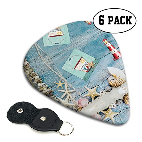 Lighthouse Beach Lot de 6 médiators pour guitare acoustique, guitare électrique, basse, ukulélé – fins, moyens et épais. - Les Beatles, Paul McCartney, John Lennon, RIngo Starr, George Harrison Lighthouse Beach Lot de 6 médiators pour guitare acoustique, guitare électrique, basse, ukulélé – fins, moyens et épais. – Image 3