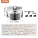 VEVOR 3-Jaw Lathe Chuck, 6'' Self-Centering Lathe Chuck, 0.14-6.3 in/3.5-160 mm Clamping Range with T-key Fixing Screws Reversible Jaws, for Lathe 3D Printer Machining Center Milling Drilling Machine