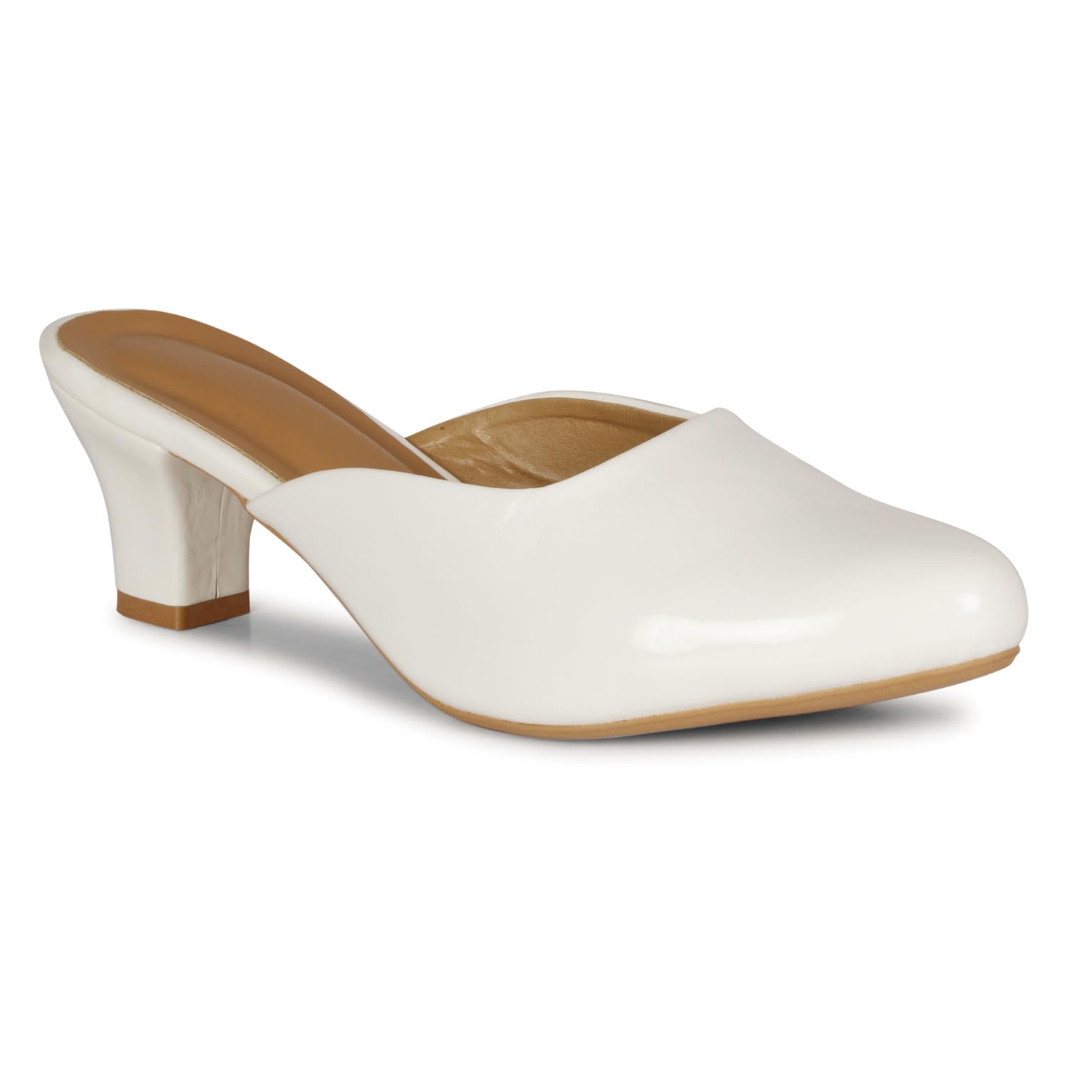 commander shoes Stylish Trendy Heel Mules for Girls and Women (715) White (B0CYWZ8DYJ) Amazon Price History, Amazon Price Tracker