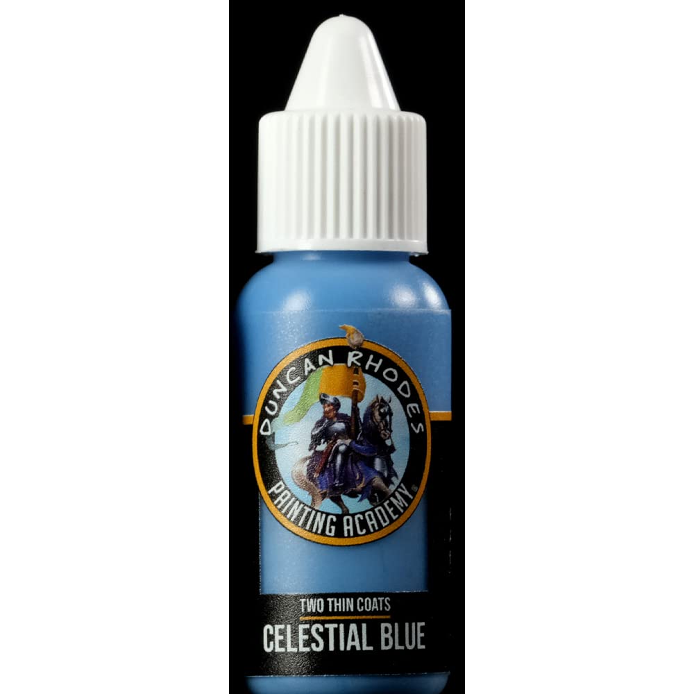 Duncan Rhodes Painting Academy Two Thin Coats Hobby Paints 15ml (Celestial Blue)