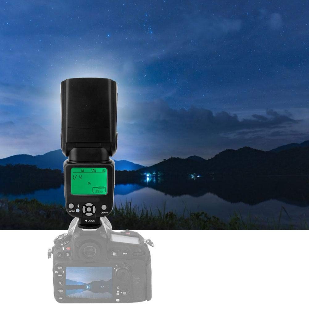 Topiky Luz de Flash en Cámara TR-960II,Flash Profesional Externo 5500K con Disparador Inalámbrico,Modo de Flash con Sensor de luz S1, S2 para para
