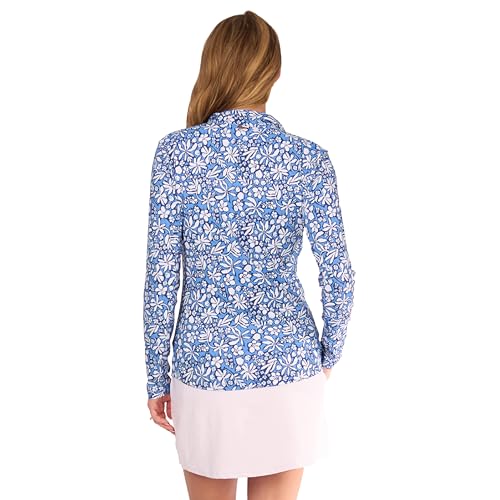 Cabana Life Long Sleeve Sport Top, Breathable, UPF 50+,Quarter Zip, Nylon/Spandex2