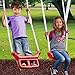 XDP Recreation Freedom Fun Metal A-Frame Kids Outdoor Swing Set 7 Child Capacity Backyard Playground Toy Set with Slide, 3 Swing Types, and See-Saw