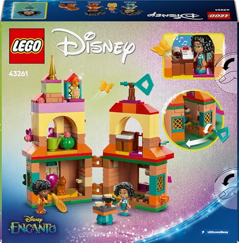 | Disney Mini-Casa Encanto Giocattolo con Micro Bamboline di Mirabel e Antonio Madrigal, una Figura di Capibara e Accessori come una Chiave - Regalo per Bambine da 5 Anni - 43261 - Lego - Immagine 11