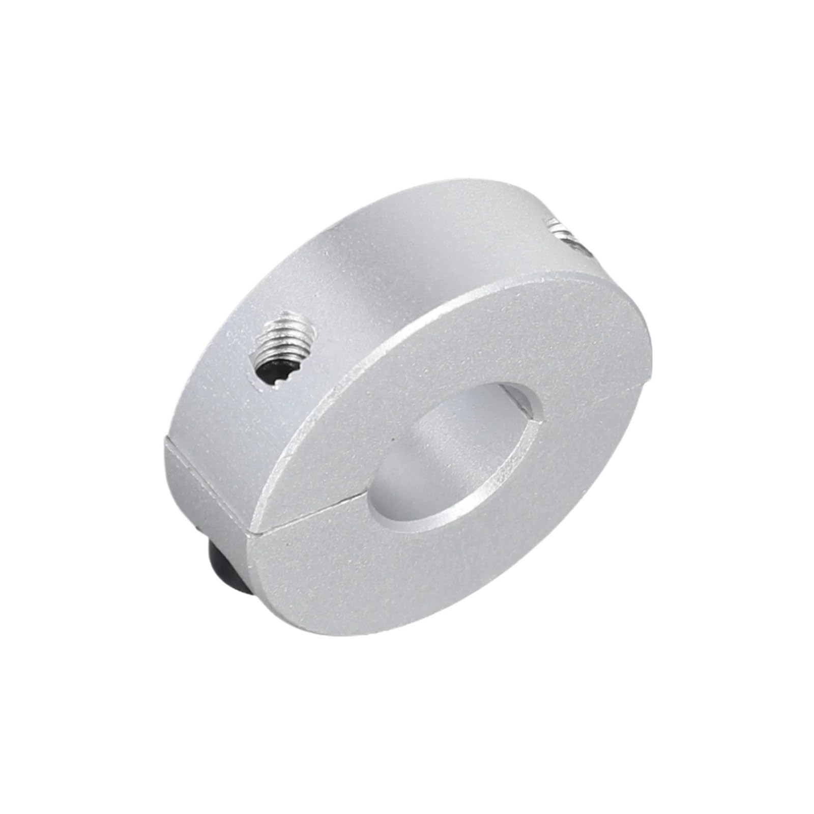 Collare in alluminio diviso per alberi da 12-38 mm con bloccaggio in due