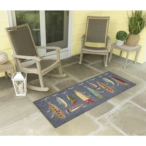 Liora-Manne-FRONTPORCH-IndoorOutdoor-Hand-Tufted-Durable-Area-Rug-Transitional-Sports-Decorative-Playing-Hooky-Grey-2-x-5 Liora Manne FRONTPORCH IndoorOutdoor Hand Tufted Durable Area Rug Transitional Sports Decorative Playing Hooky Grey 2 x 5