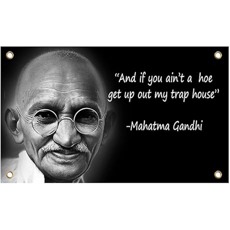 3x5 Feet Mahatma Gandhi Flags with Brass Grommets - Inspirational Gifts for...