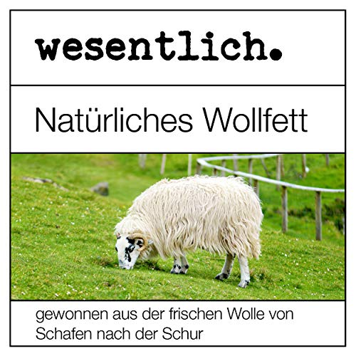 Lanolin Wollfett anhydrat 100g - wasserfrei und kaum Geruch - Wollwachs von wesentlich.