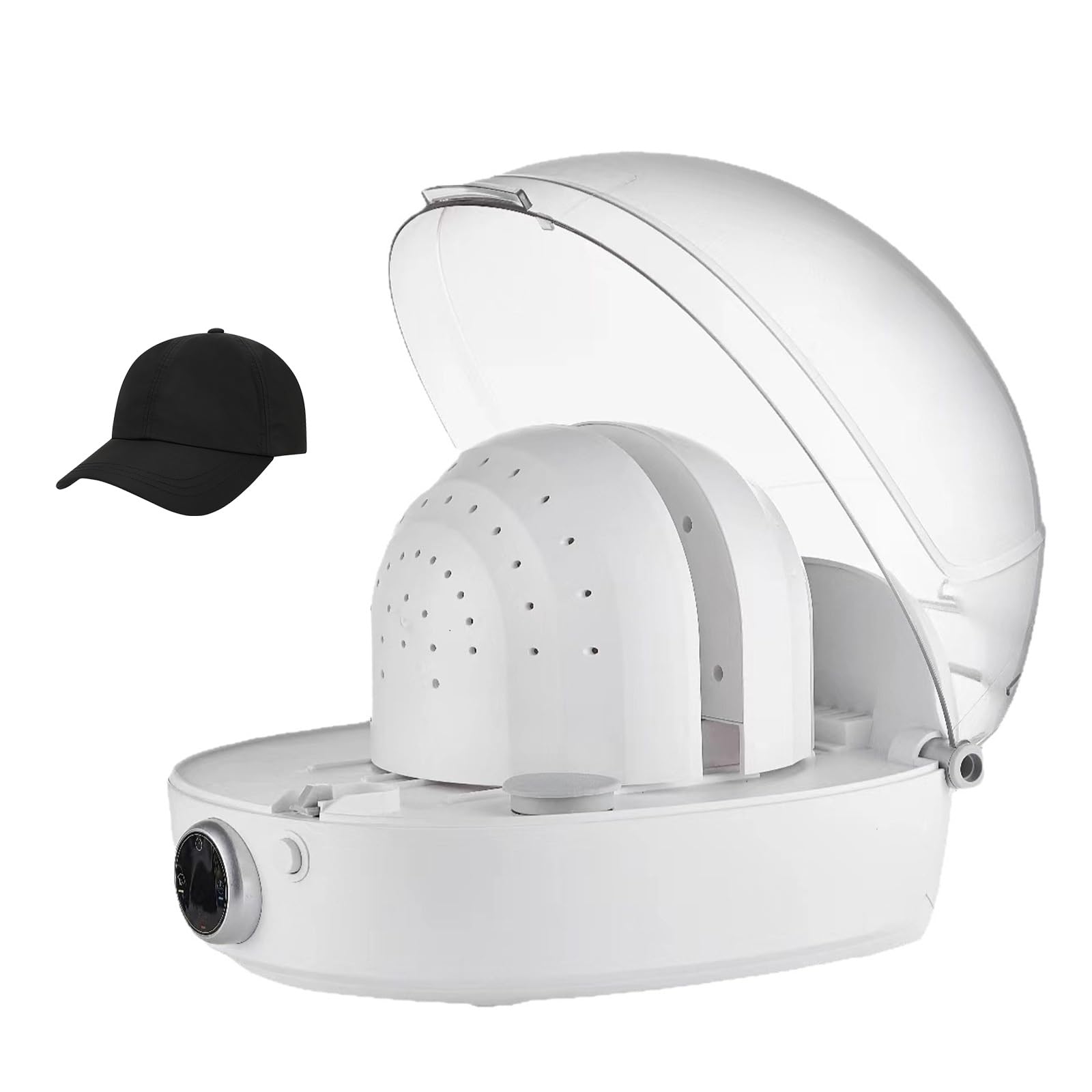 Maszyna do Pielęgnacji Czapek 1000W, Parownica i Regulowany Formierz, Inteligentne Żelazko 300ml z Szybkim Suszeniem Termicznym do Czapki Bejsbolówki i Przeciwsłonecznej