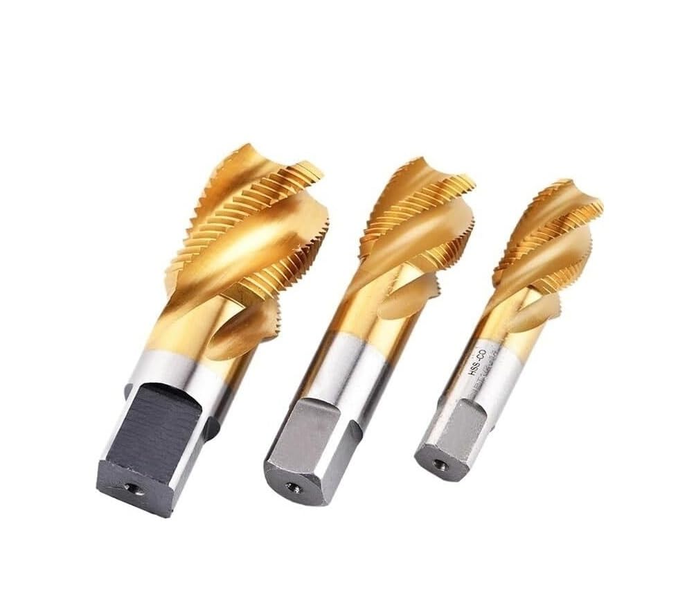 1pcs High-Speed Steel Pipe Tap Set - G/ZG/RC/NPT/PT Thread Tapping Tool for Stainless Steel and More(Pt3/8)