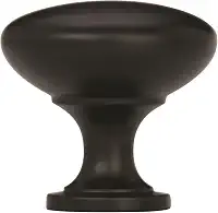 Puxador de armário Amerock Edona, 32 mm, preto fosco, pacote com 1