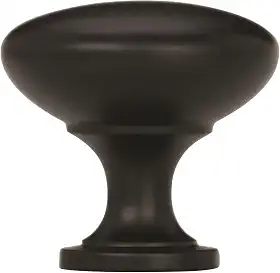Puxador de armário Amerock Edona, 32 mm, preto fosco, pacote com 1