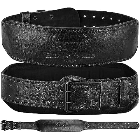 BEAST RAGE Leather Weightlifting Belt for Men & Women Cover