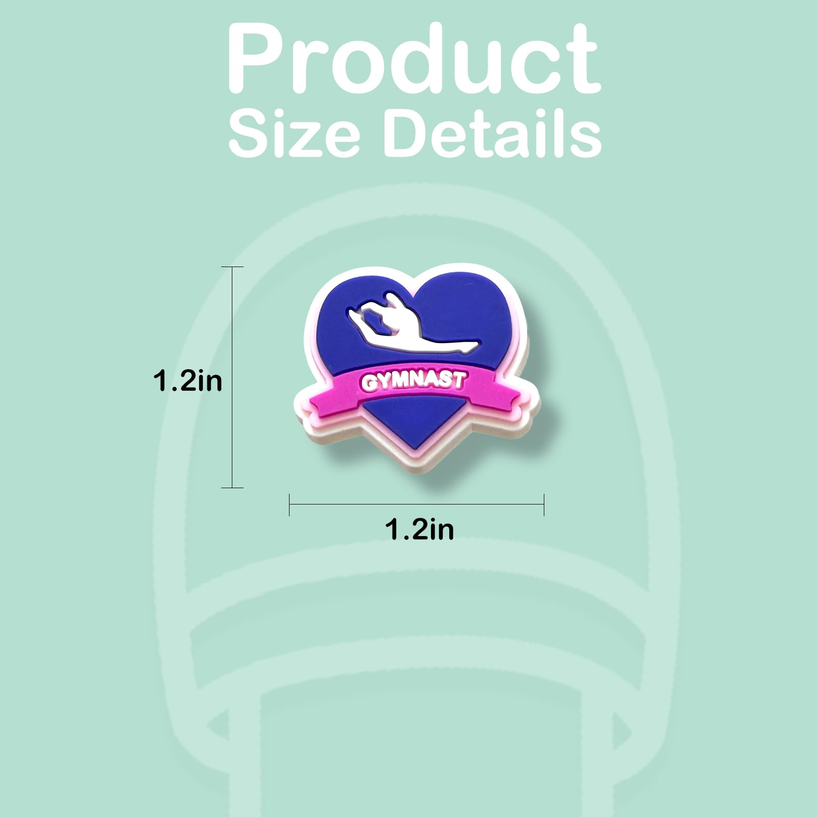 Sports Shoes Charms Decoration, Ball Cheerleading Fitness Softball Running Baseball Gymnastics Ballet Tennis Soccer Swimming Volleyball Basketball Football Skiing Shoe Charms for Croc Clog Sandals