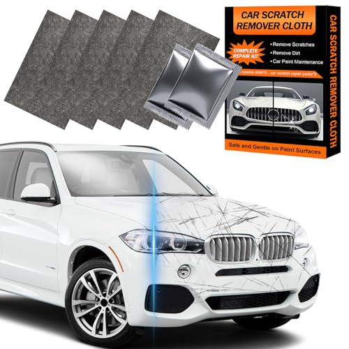 Nano Sparkle Cloth Car Scratch Remover Paste for Vehicles, 2025 Upgrade Car Scratch Repair Kit to Erase Car Paint Scratches, Water Spots