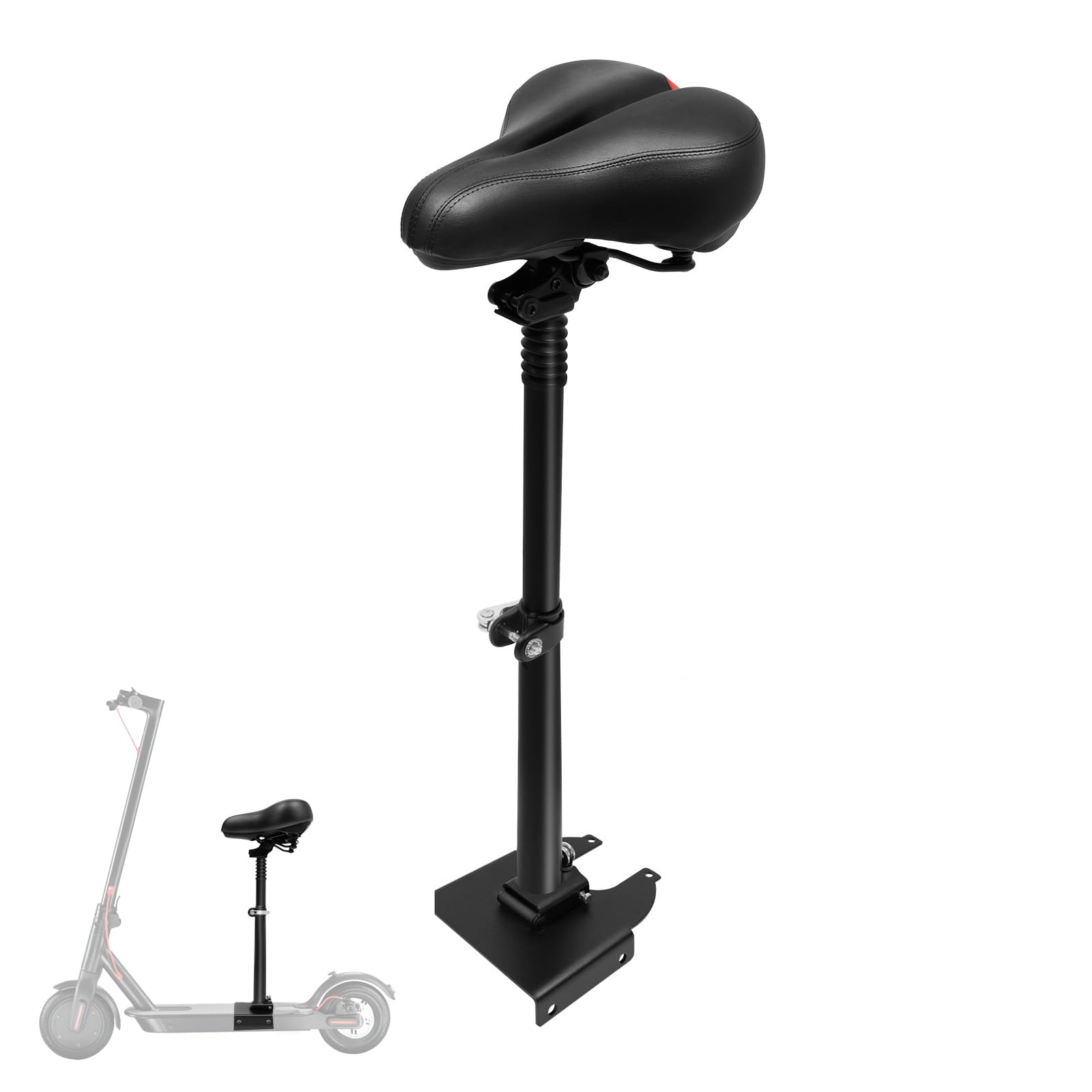 Sella per monopattino elettrico Xiaomi M365, regolabile in altezza 50-68 cm, ammortizzante fino a 100 kg, portatile e pieghevole, in poliuretano, 29 x 21 x 7,5 cm