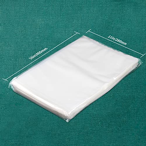 Vacuum Sealer Bags 11" X 16" For Food Saver Bags Rolls, Vacuum Seal Bags For Foodsaver, Seal A Meal, Great For Vac Freezer And Sous Vide Bpa Free, Pre-Cut 100 Pcs #TOP6