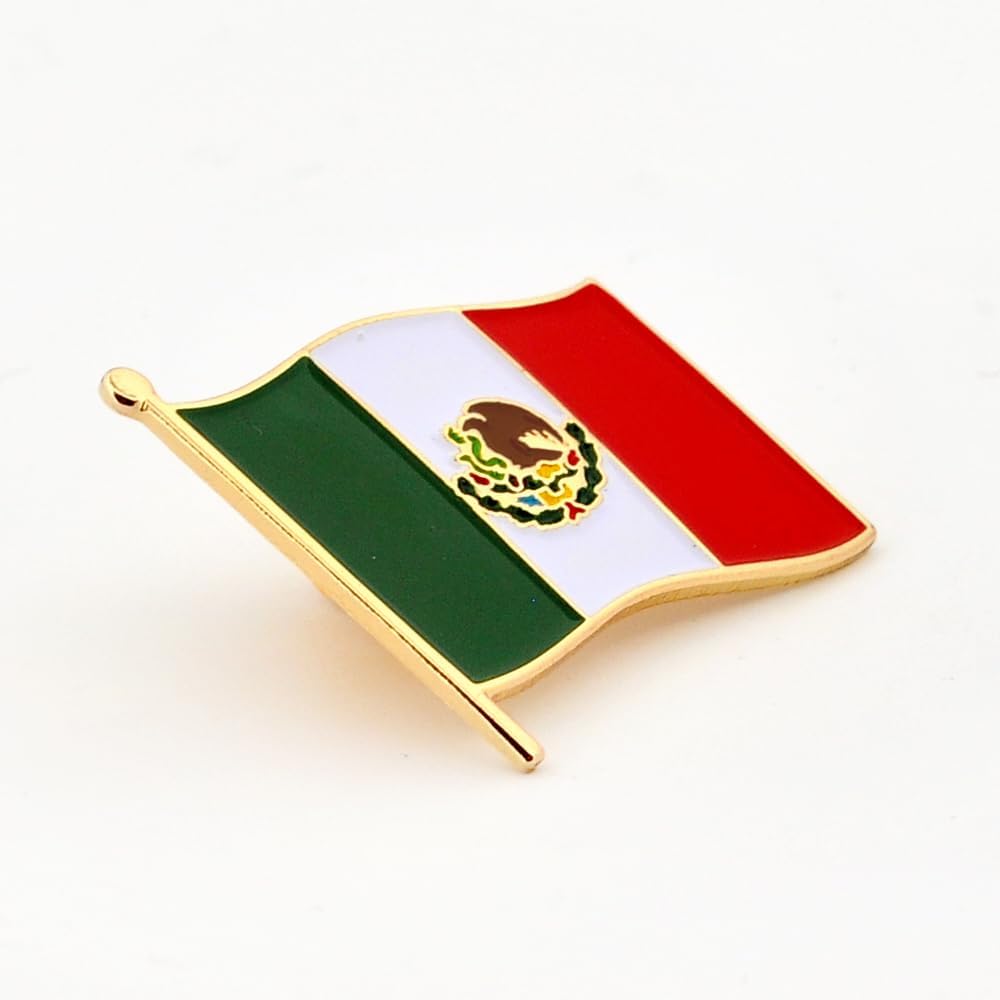PinMart World Flag Enamel Lapel Pin - Premium Country Flag Pins for Clothing, Backpacks, Hats – Patriotic, Collectible Accessories for All Occasions and Events
