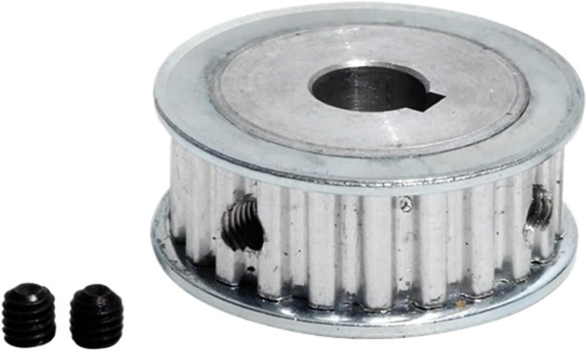 XL-22T Pulley with Keyway 11mm Belt Width 22Teeth Toothed Pulleys 8/10/12/14/15/16mm Bore XL Gear Pulley(Bore 10mm Key 4x1.8)