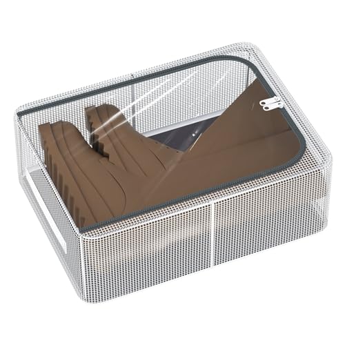 1 Pack Clear Shoe Storage Boxes for Boots Sneaker 15.8 x 11.8 x 6