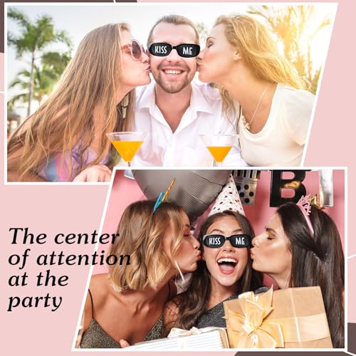 Cuffbow 12 Pairs Kiss Me Sunglasses Funny Sunglasses Party Eyeglasses for Women Men Weddings Party Accessories Gifts2