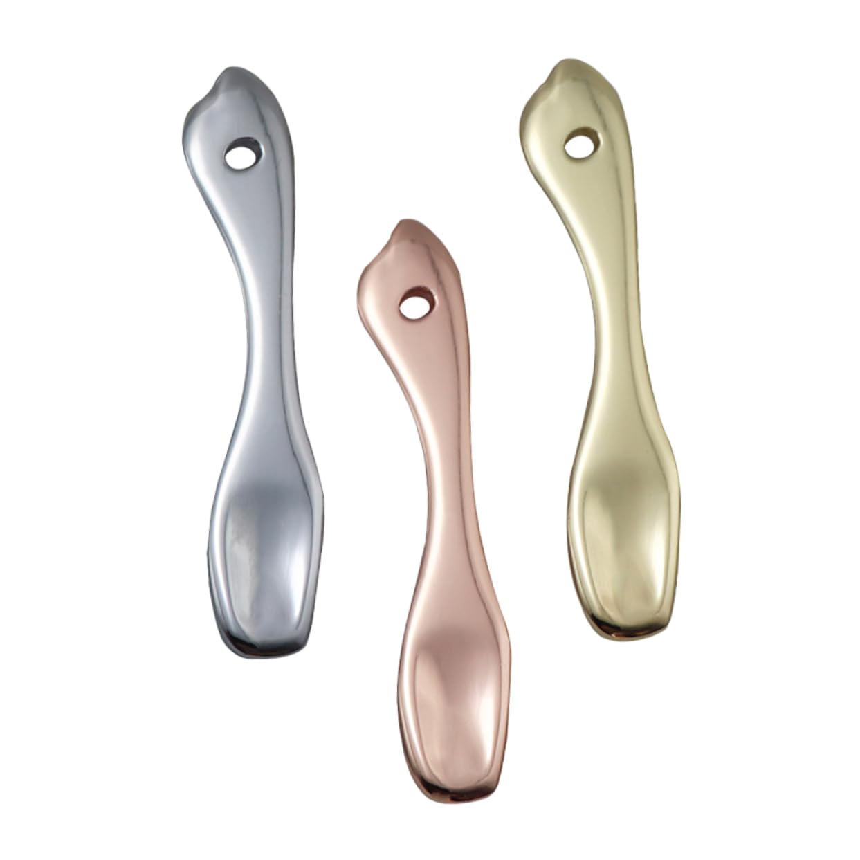 Didiseaon Skin Care Facial Cream Mask Scoop 3pcs Stainless Steel Spoon for Cream Lotion Mask