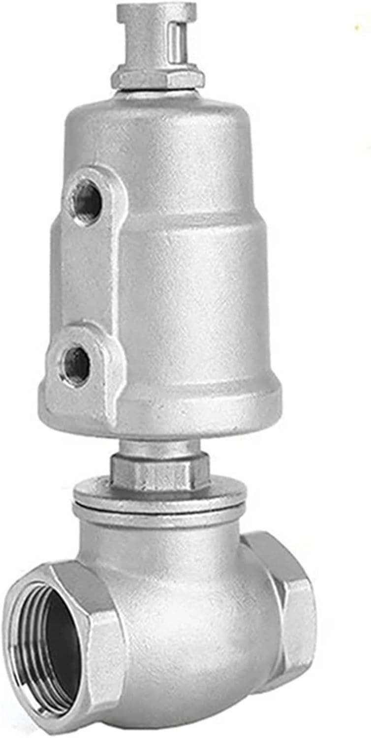 1/2" 3/4" 1" 1-1/4" 1-1/2" 2 inch 304 Stainless Steel T-Type Pneumatic Thread Globe Valve Sealing(45293,Single Acting-C Type)