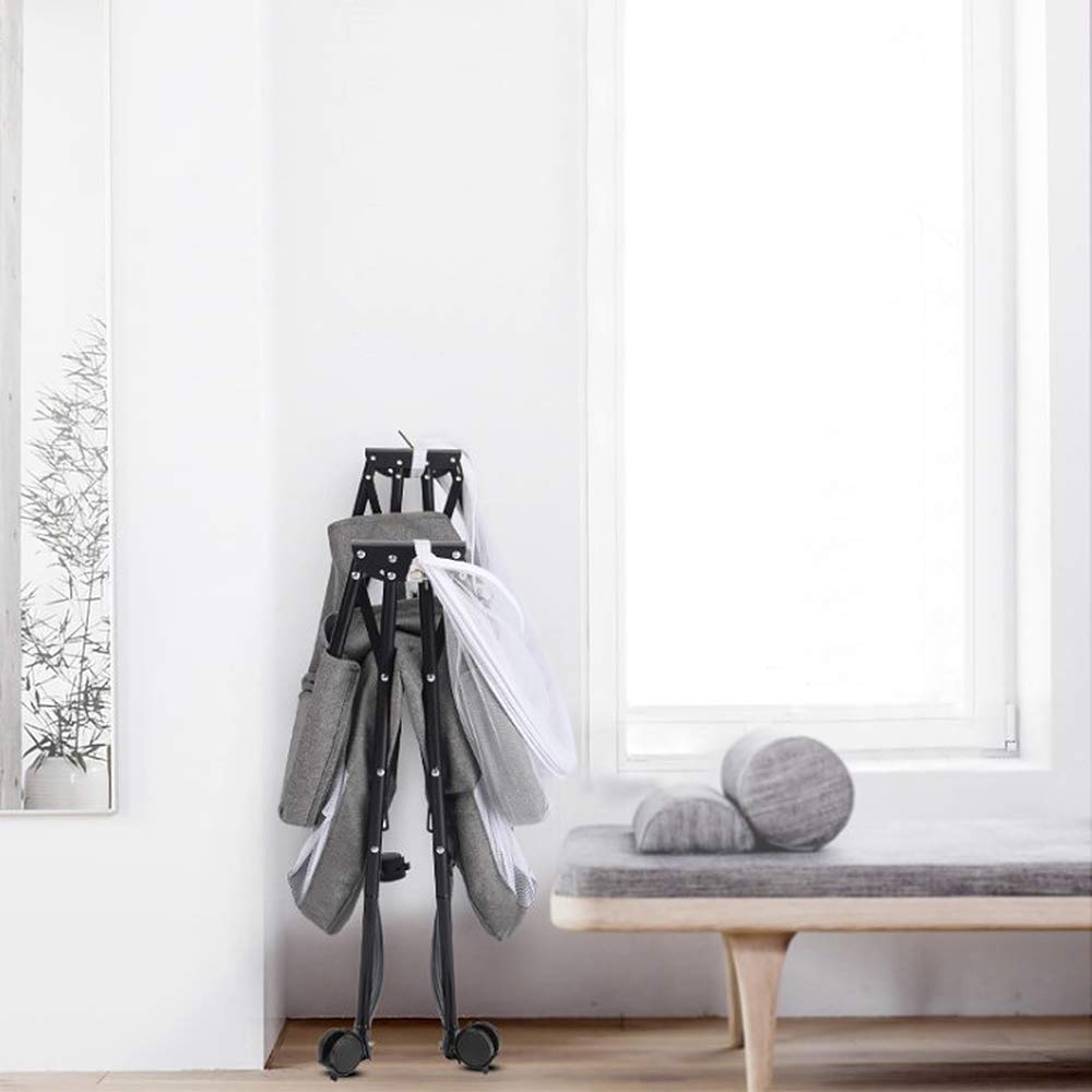 Culla Cododo THINFAR Con Materasso E Zanzariera - Lettino Pieghevole Per Bambini 0-36 Mesi, 92x58x70-87 Cm - Foto 8