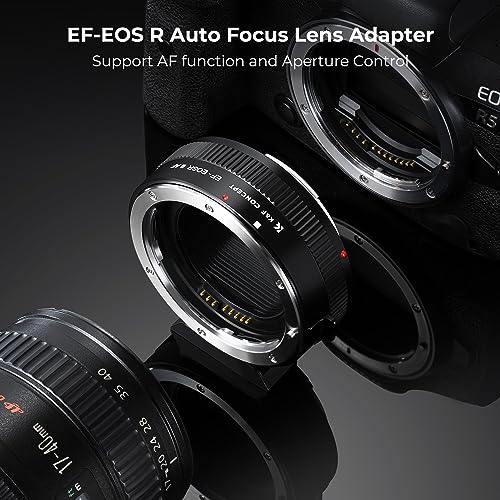 image for K&F CONCEPT K&F Concept EF to EOS R Adapter, Auto Focus Lens Mount