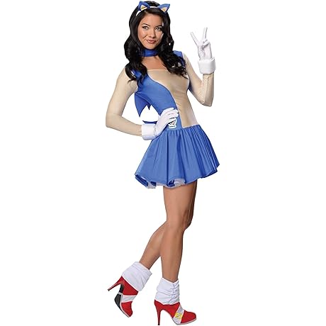 High-Quality Sonic the Hedgehog Costume for Adult Women