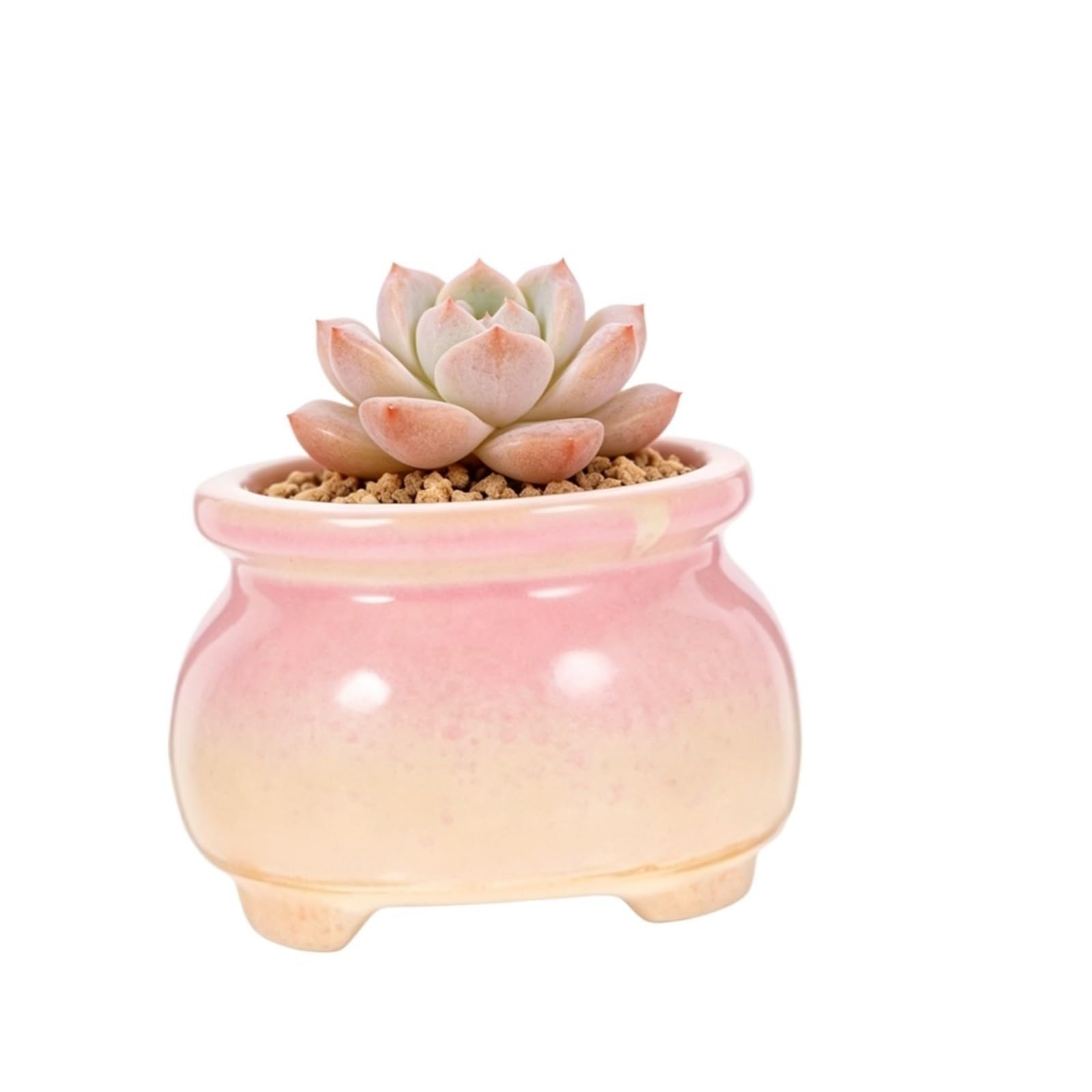MDNIPQBAM natural Ceramic Pots With Drainage Hole Decorative Flower Planters For Indoor Succulent Plants for garden(A)