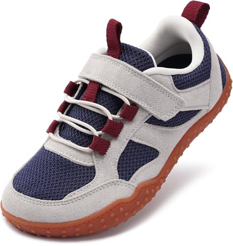 Image of WHITIN Little /Big Kid Wide Barefoot Shoes | Retro Sneakers for Boys /Girls | Adventure-Ready