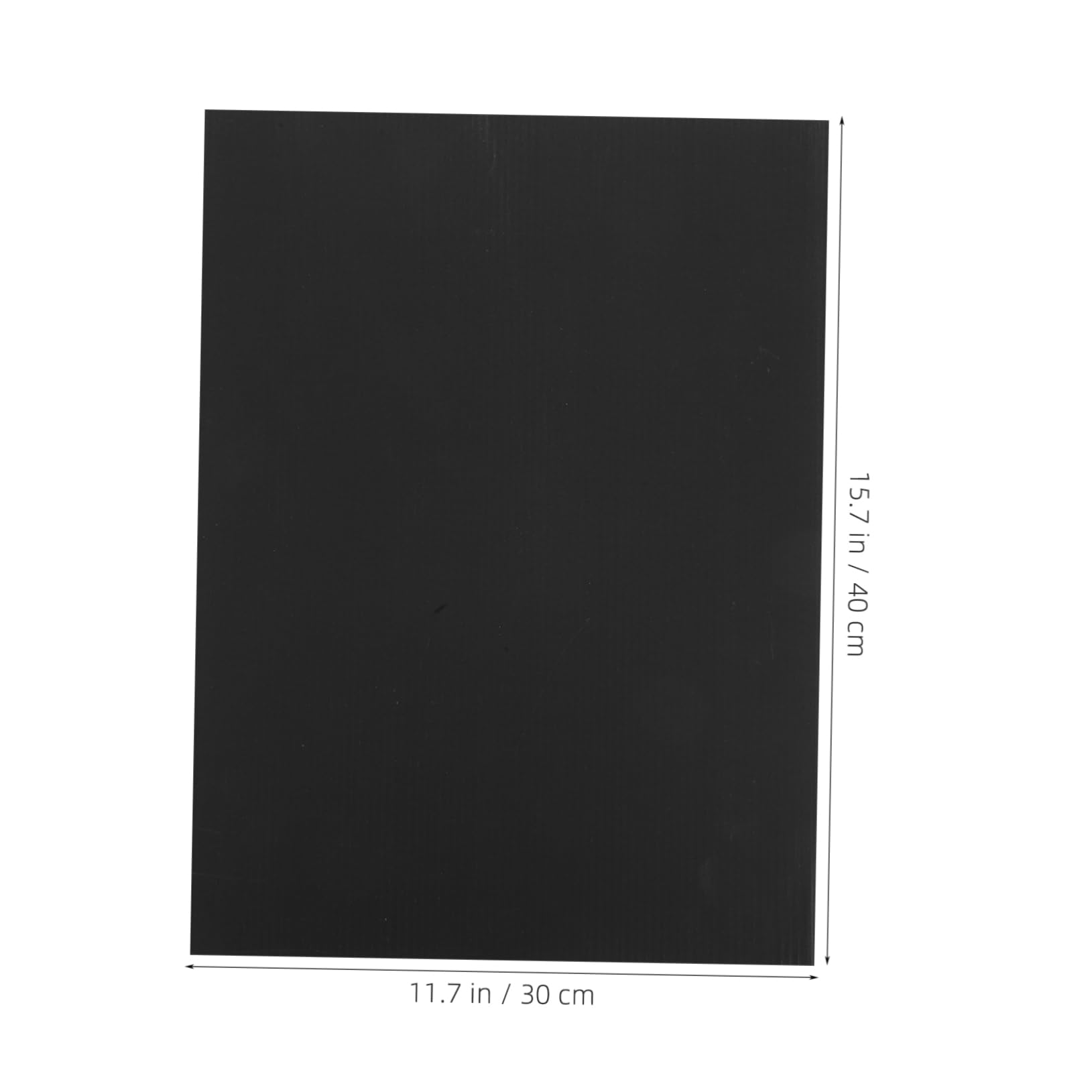 Planche Plastique Ondulée Noire 10pcs pour Rentrée Scolaire, Art