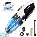 Nulksen Handheld Vacuum Cordless Rechargeable, 8500Pa Powerful Portable Handheld Vacuum, Quick Charging, Light Weight Mini Vacuum Cleaner for Home, Office and Car
