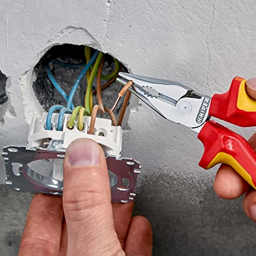 KNIPEX Alicate universal en punta 08 26 145 T BK con fundas multicomponente y anilla 4