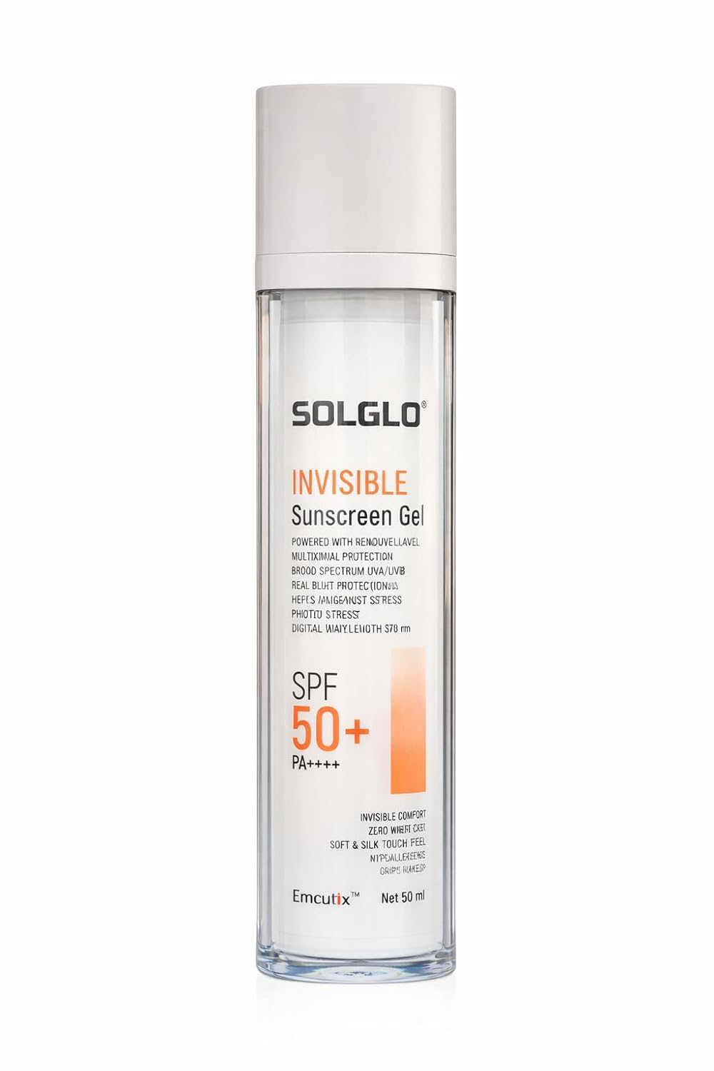 SOL-GLO Invisible Sunscreen Gel SPF 50+ PA++++ | Ultra-Lightweight Matte Finish | Broad Spectrum UVA/UVB Blue Light Protec... - Review, Price and Buying Guide