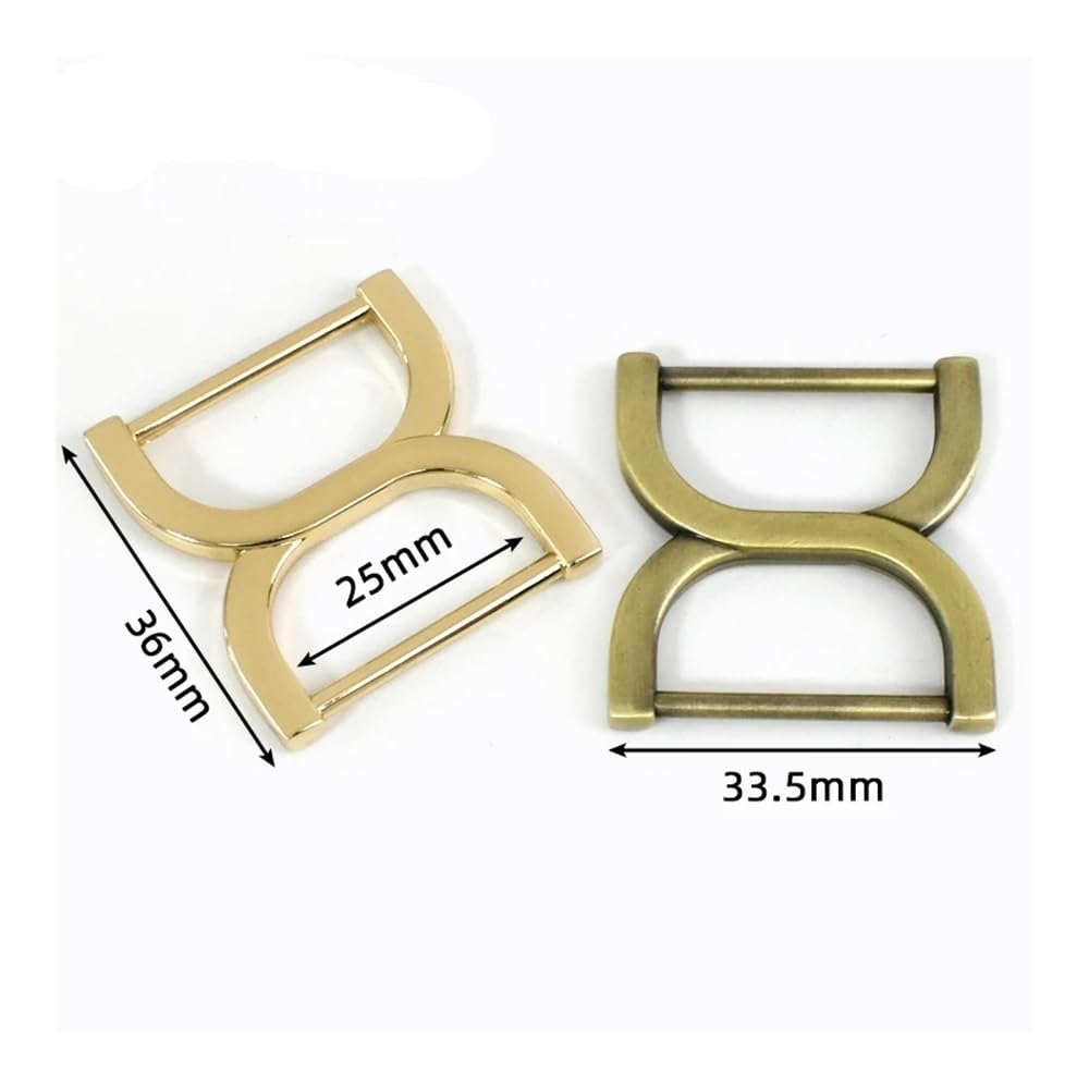 5/10/20/30 szt. 25 mm metalowe klamry regulacyjne pasek do torby łącznik pierścień taśmy karabińczyk pasek suwak sprzęt DIY akcesoria rzemieślnicze (BF188-mosiądz, 20 szt.), Bf188-mosiądz, rozmiar