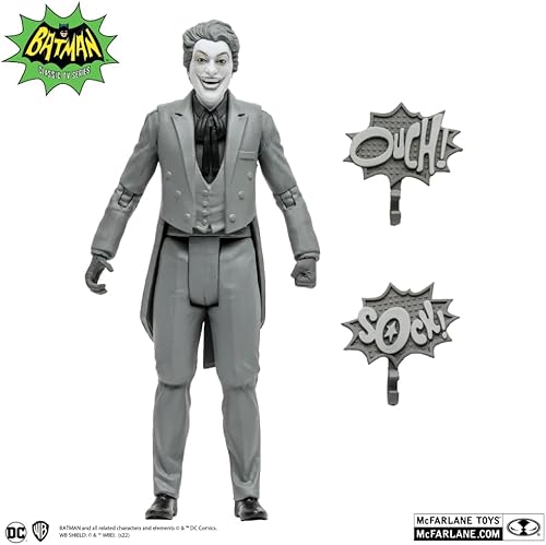 Miniatura 3 de McFarlane DC Retro Wave 4 Batman 66 Figura de acción, El Joker, 6 pulgadas