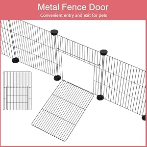 12 Panels Small Animal Playpen,Pet Playpen with Waterproof Mat,C&C Cage for Guinea Pigs,Puppy Play Pen,Bunny Playpen,Indoor Outdoor Portable Metal Wire Yard Fence 12 Panels Small Animal Playpen,Pet Playpen with Waterproof Mat,C&C Cage for Guinea Pigs,Puppy Play Pen,Bunny Playpen,Indoor Outdoor Portable Metal Wire Yard Fence