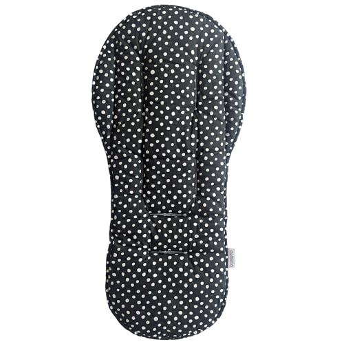 Image of Suessie Stroller Liner - Universal and Reversible Seat Insert, Black Dots