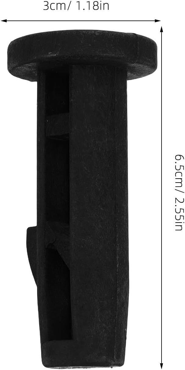 Didiseaon 10pcs Black Plastic Trash Bin Lid Latch Hinges for Garbage Bins and Trash Cans, Easy Installation and Versatile Application, Suitable for Outdoor Use in Schools and Streets
