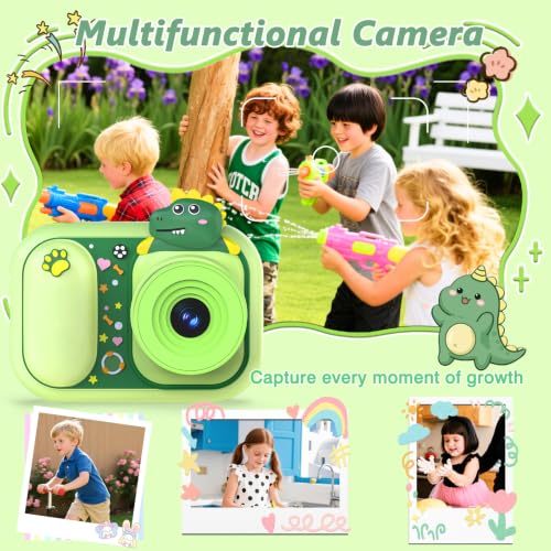 Dinosaur Kids Camera Microscope for Kids Handheld Mini Portable Digital Rechargeable 1000X with 2.4 Screen 1080P 3 in 1 Microscope Photography Recording Age 3-12 Children Students - image 4