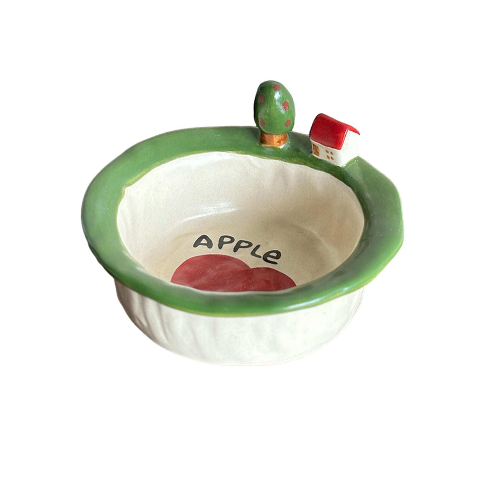 Bol à dessert en céramique rouge 14 cm pour crème glacée