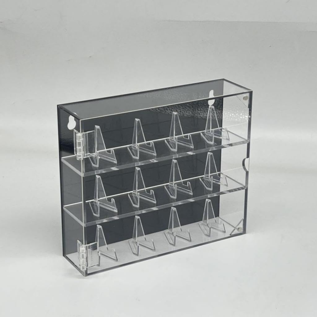 Colcolo Estuche Exhibidor Anillos Caja Organizadora Acrílica Transparente con Soportes Anillos Función Apilable Adecuado para Regalos