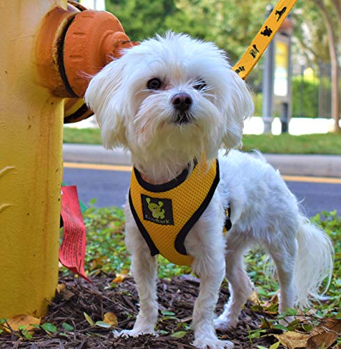 Image of Classic Dog Harness Innovative Mesh No Pull No Choke Design Soft Double Padded Breathable Vest for Eco-Friendly Easy Control Walking Quick Release Puppies Toy Breeds & Extra-Small Dogs (XS, Yellow)