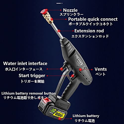 LYBC Idropulitrice ad Alta Pressione a Batteria